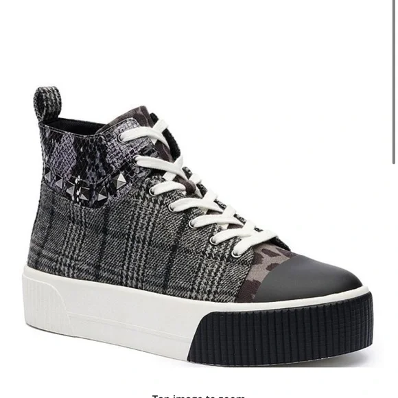 Jessica Simpson, Emiliya Plaid Studded Platform Sneakers